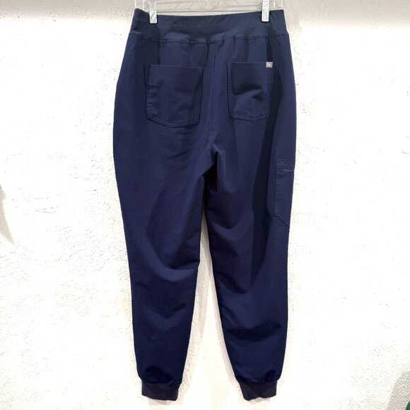 Figs Technical Collection Zamora High Waisted Jogger Scrub Pants Navy Medium - Picture 5 of 15